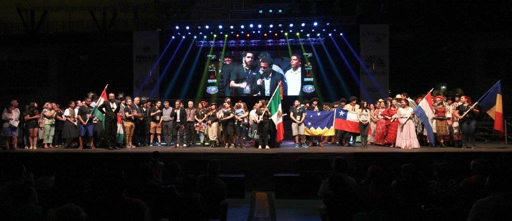 Ansamblul Folcloric Sinca Noua in Penalolen, Chile 2017, In deschiderea XVIII Festival Internacional Costumbrista de Peñalolén